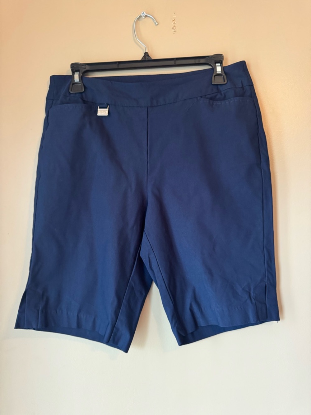 Lulu-B Navy Performance Bermuda Shorts